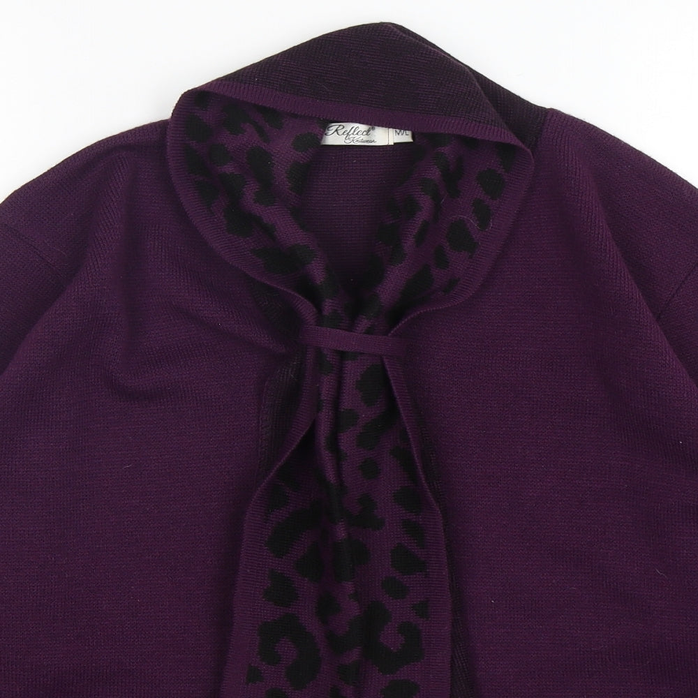 Womens UK Size M Reflect Purple Pullover Jumper