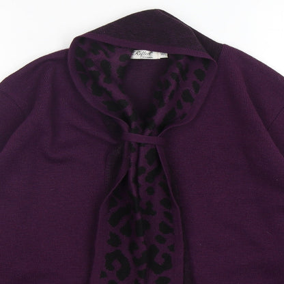 Womens UK Size M Reflect Purple Pullover Jumper
