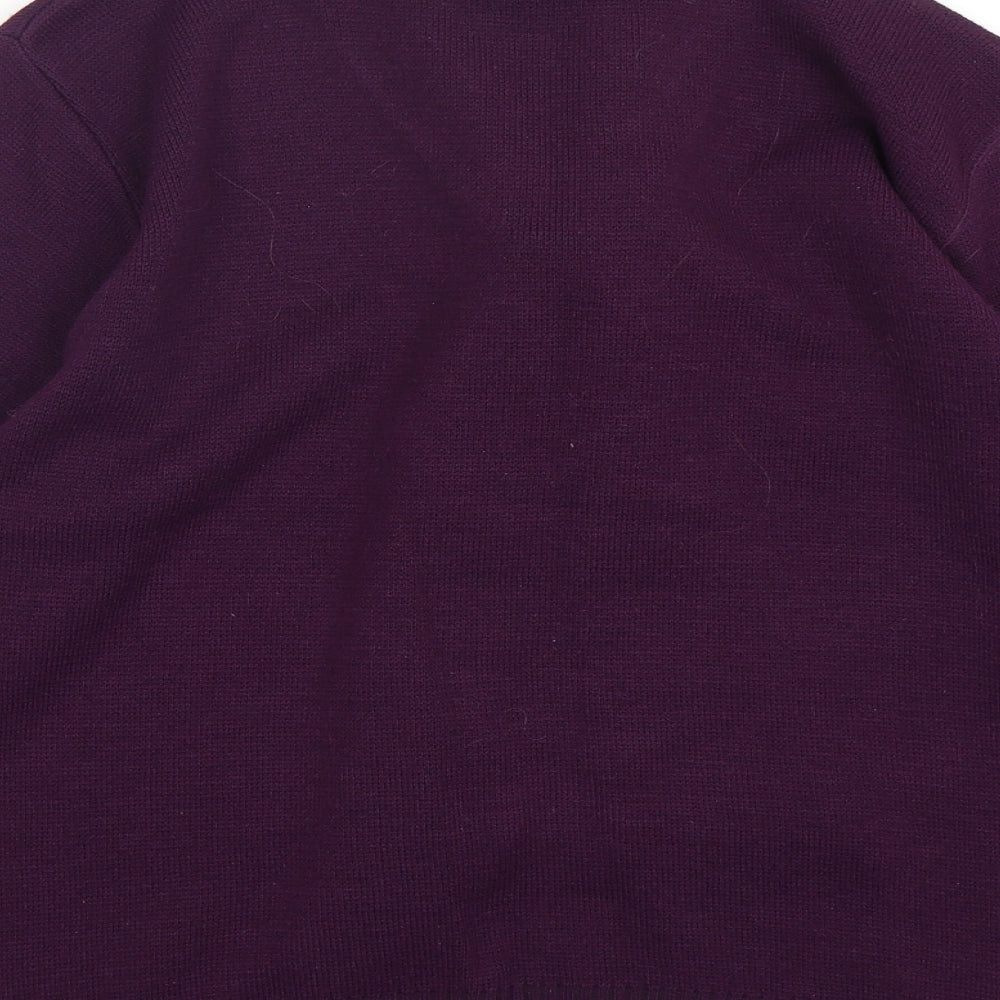 Womens UK Size M Reflect Purple Pullover Jumper