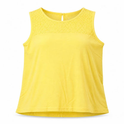 Womens UK Size 16 Studio Yellow Basic Tank