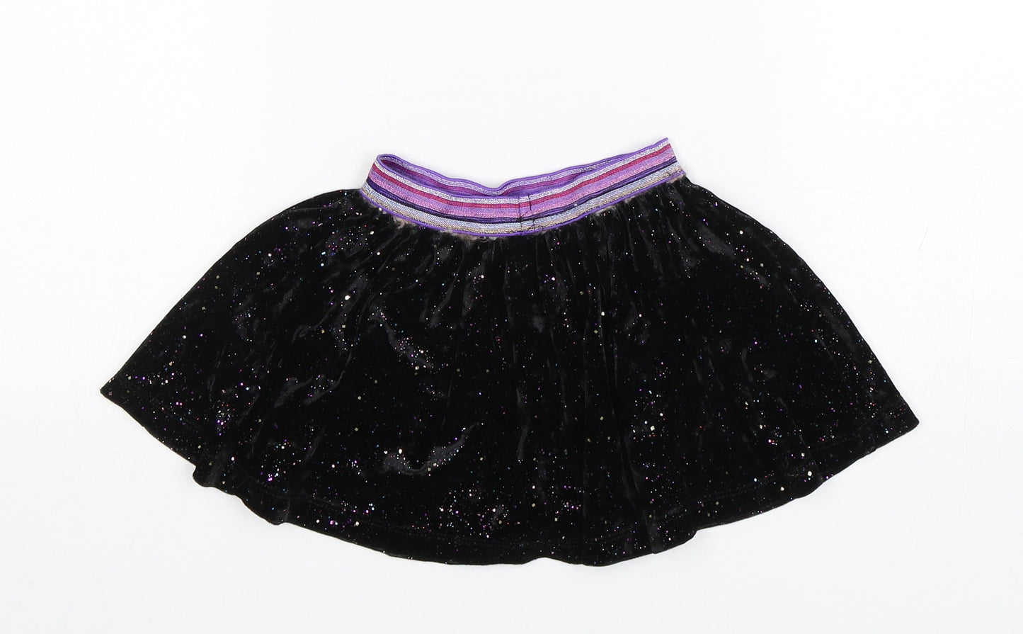 Nutmeg Girls Black  Polyester A-Line Skirt Size 2-3 Years  Regular