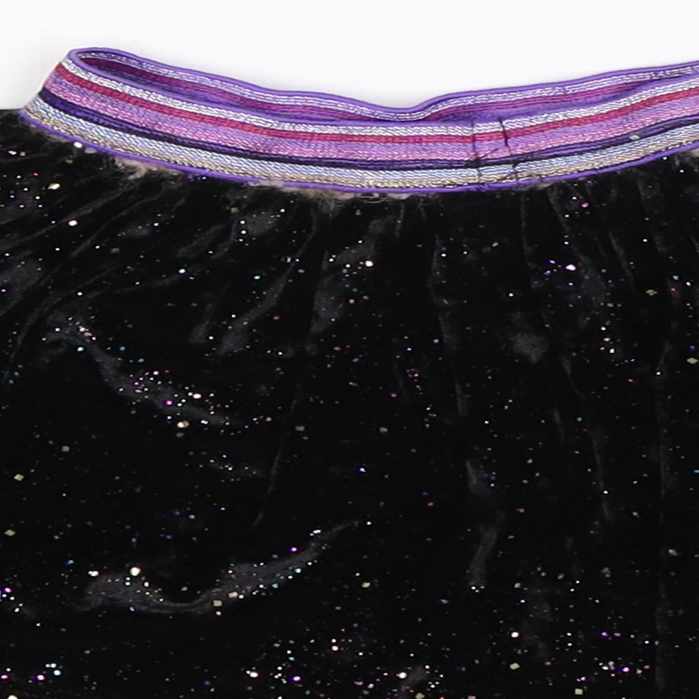Nutmeg Girls Black  Polyester A-Line Skirt Size 2-3 Years  Regular