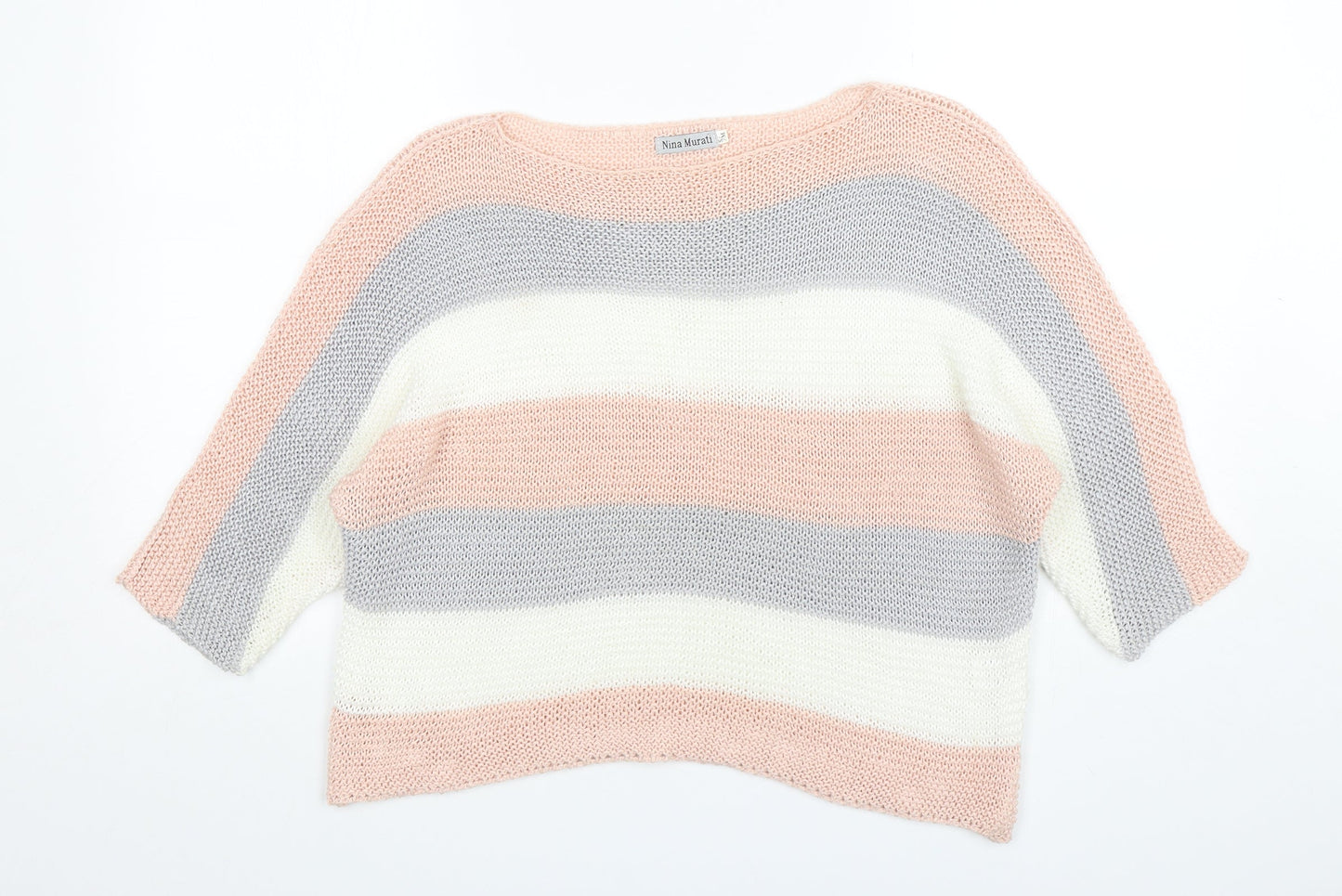 Womens UK Size S Nina Murati Multicoloured Pullover Jumper
