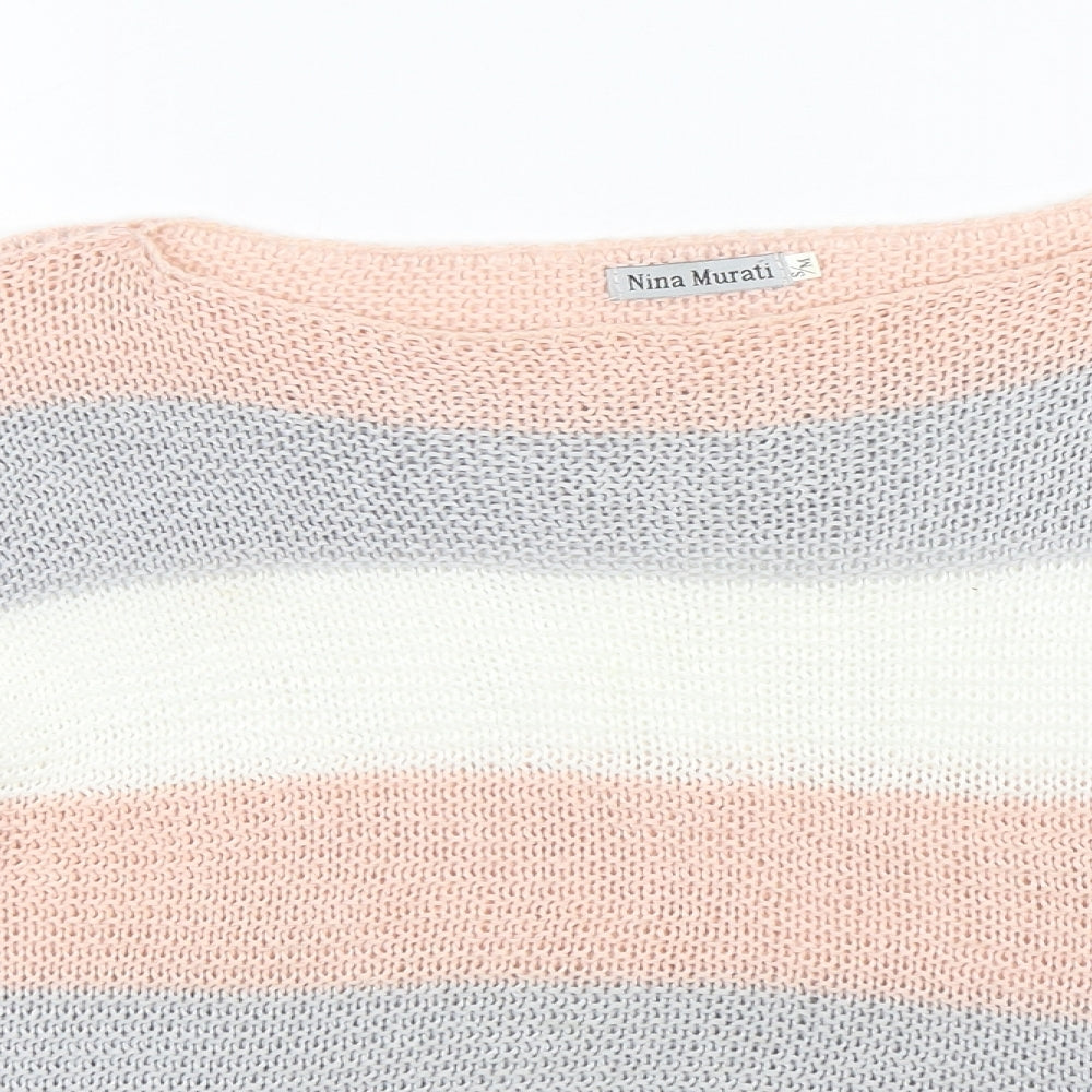 Womens UK Size S Nina Murati Multicoloured Pullover Jumper
