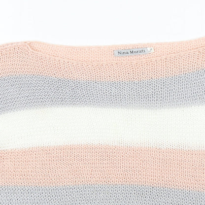 Womens UK Size S Nina Murati Multicoloured Pullover Jumper