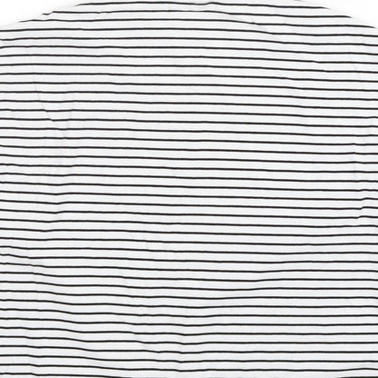 Shein  Womens Multicoloured Striped Cotton Basic Tank Size 8 Round Neck