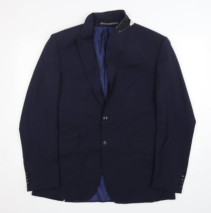Mens UK Size  M&S Regular Blue Suit Jacket