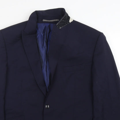 Mens UK Size  M&S Regular Blue Suit Jacket