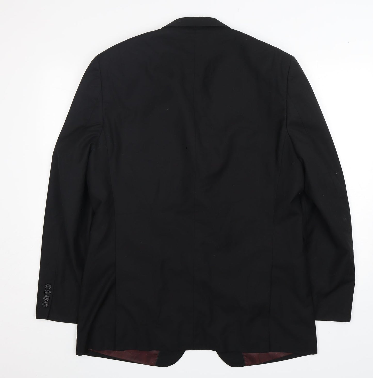 U&I Mens Black  Polyester Jacket Suit Jacket