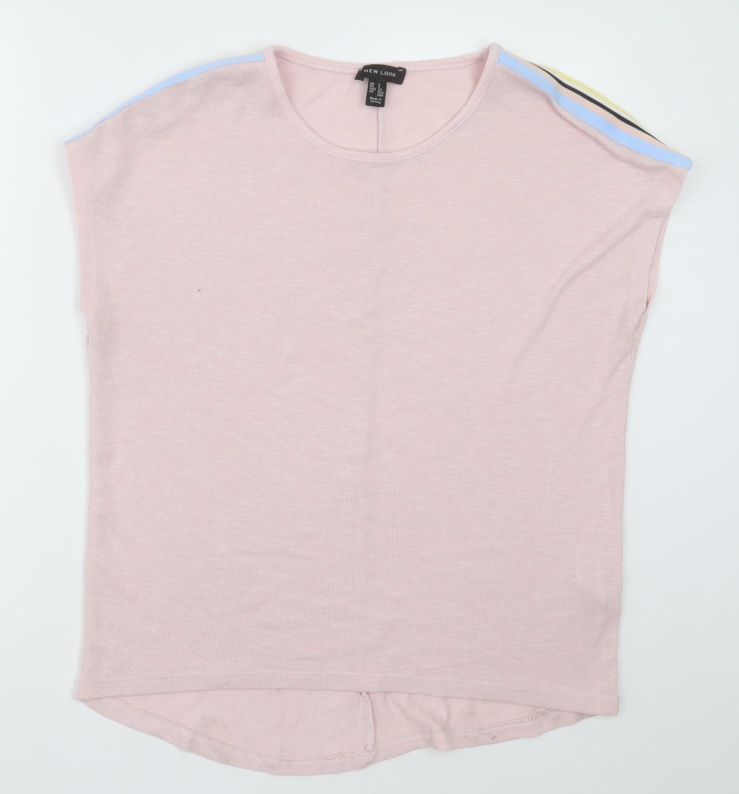 Womens UK Size S New Look Pink Basic T-Shirt