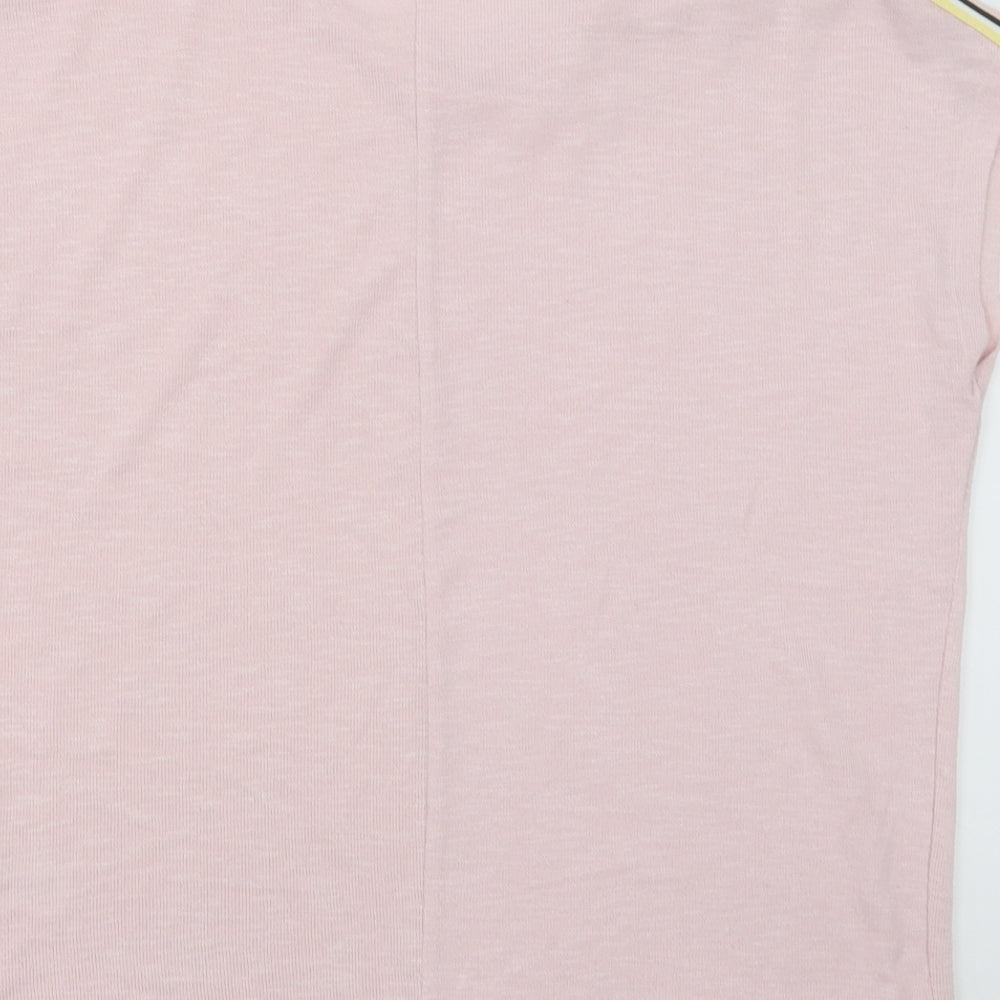 Womens UK Size S New Look Pink Basic T-Shirt