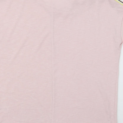 Womens UK Size S New Look Pink Basic T-Shirt