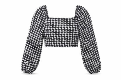 Womens UK Size XS SheIn Black Cropped Blouse