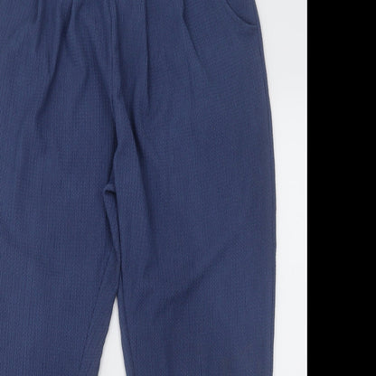 bobnmarch Womens Blue  Polyester Trousers  Size 16 L30 in Regular