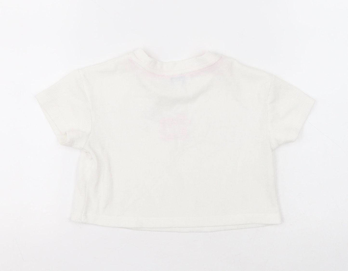 jeff & co Girls White  Cotton Cami Pyjama Top Size 2-3 Years  Pullover - Sleepy Head