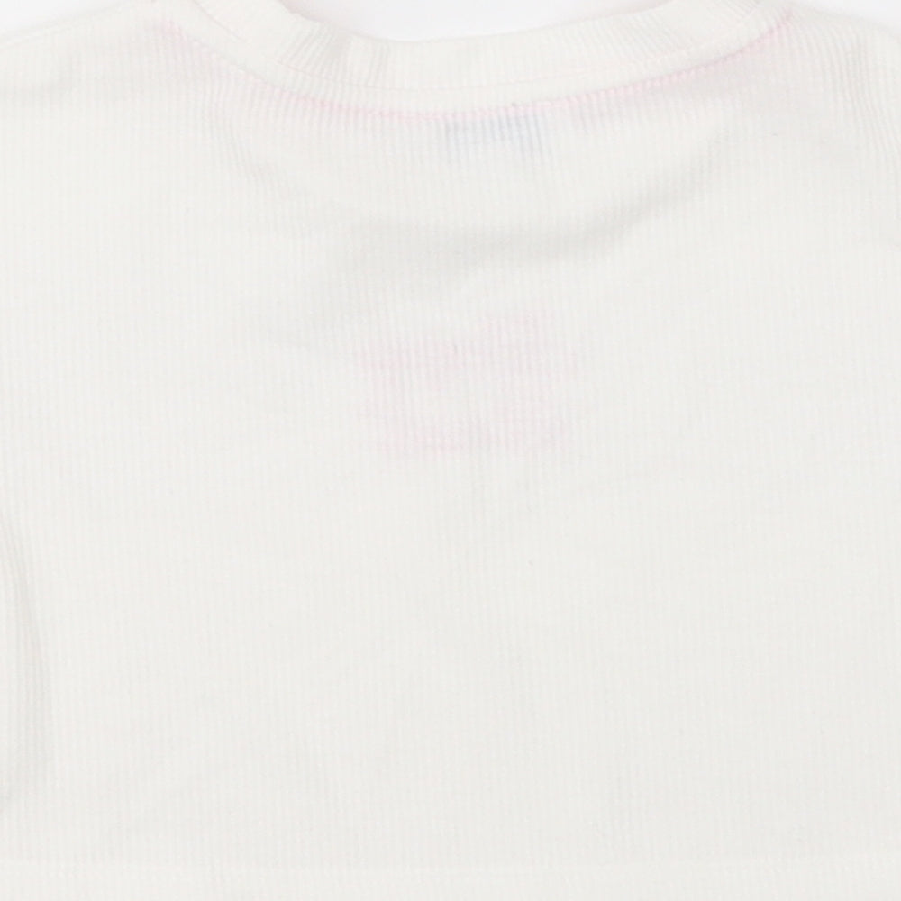 jeff & co Girls White  Cotton Cami Pyjama Top Size 2-3 Years  Pullover - Sleepy Head