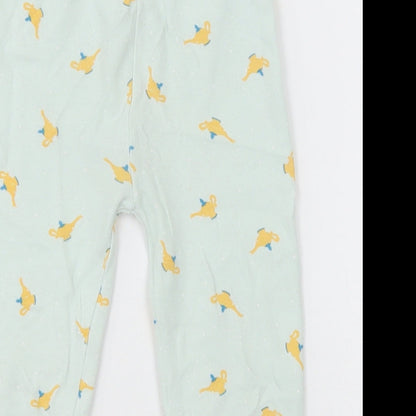 George Girls Green Geometric Cotton  Pyjama Pants Size 18-24 Months  Pullover - tea pot