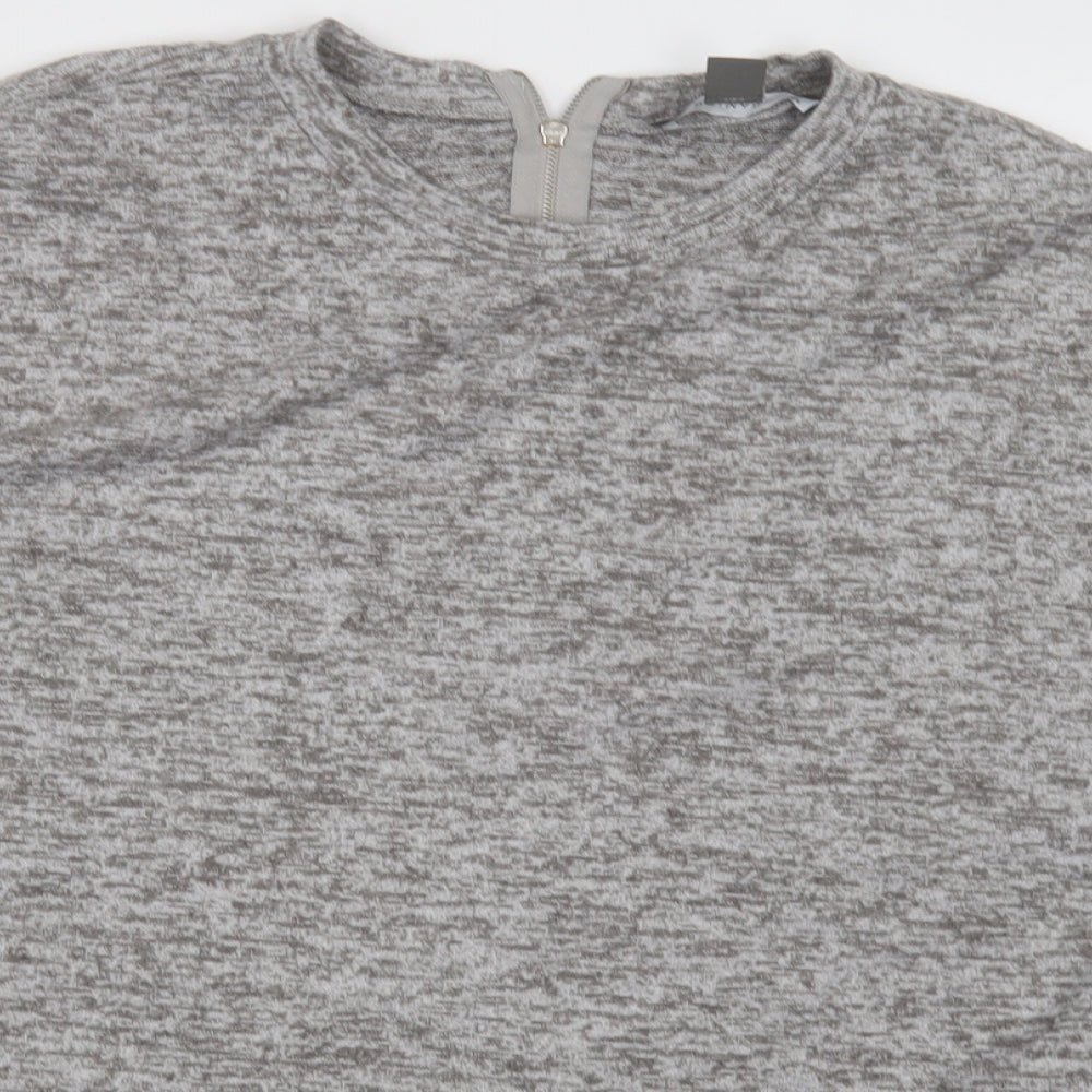 Primark Womens Grey  Polyester Pullover Sweatshirt Size S  Zip