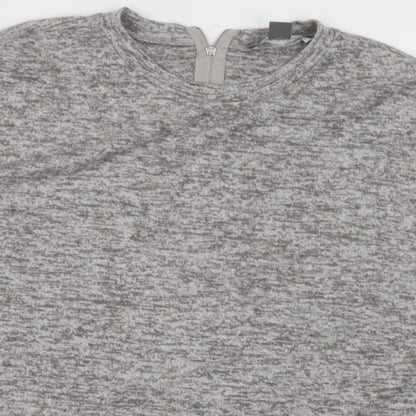 Primark Womens Grey  Polyester Pullover Sweatshirt Size S  Zip