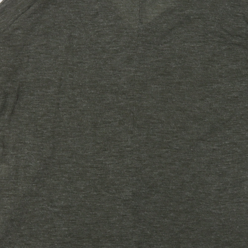 Primark Womens Green V-Neck  Polyester Pullover Jumper Size 6