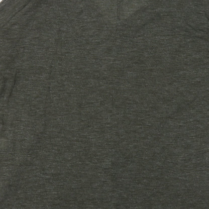 Primark Womens Green V-Neck  Polyester Pullover Jumper Size 6