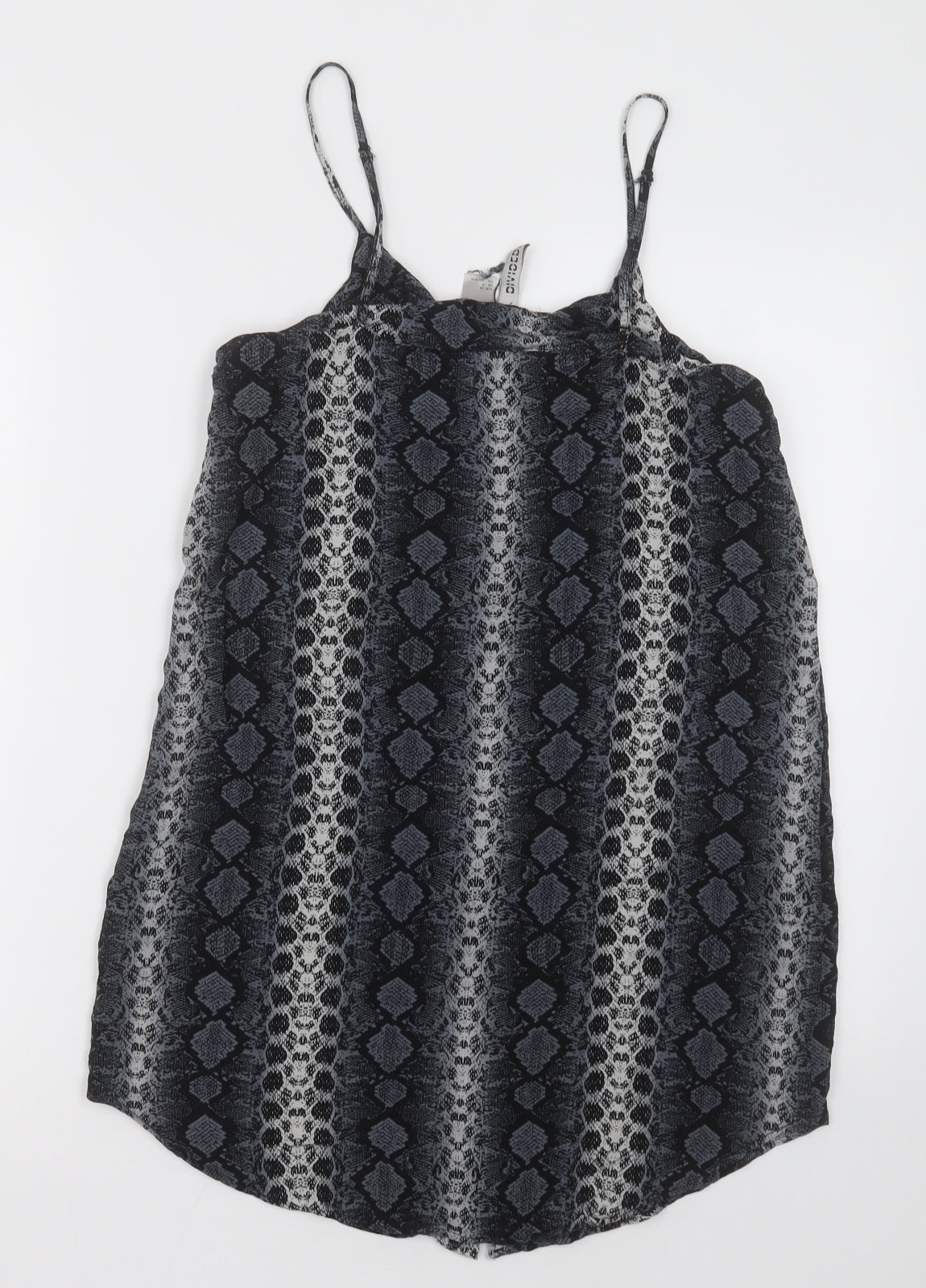 Womens UK Size 6 h7m Grey Basic Button-Up