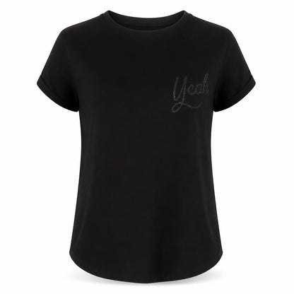 Womens UK Size S Pull&Bear Black Basic T-Shirt