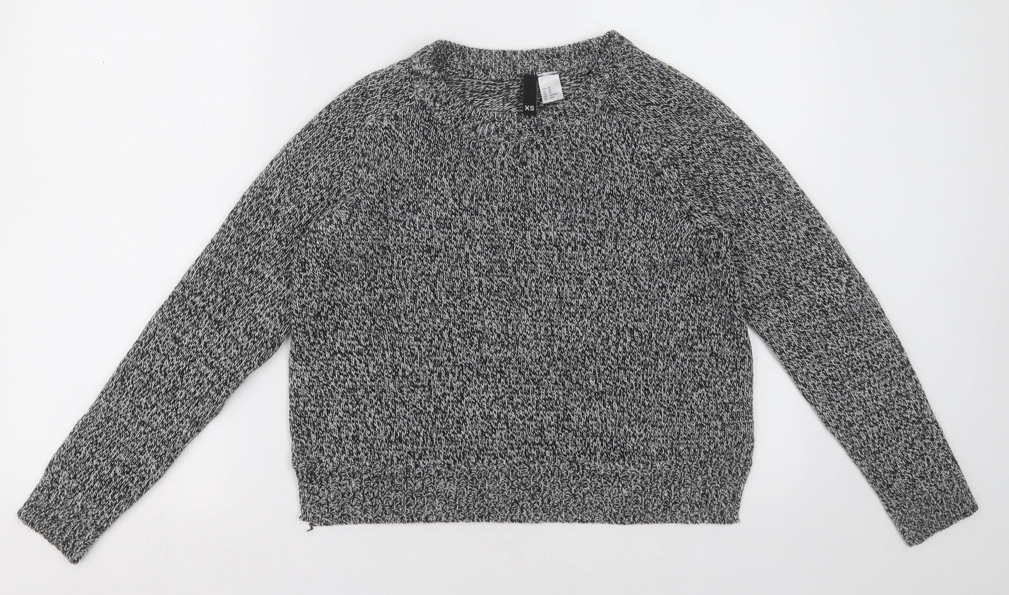 Womens UK Size XS H&M Grey Pullover Jumper