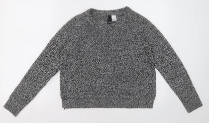 Womens UK Size XS H&M Grey Pullover Jumper