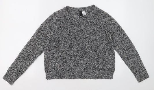 Womens UK Size XS H&M Grey Pullover Jumper