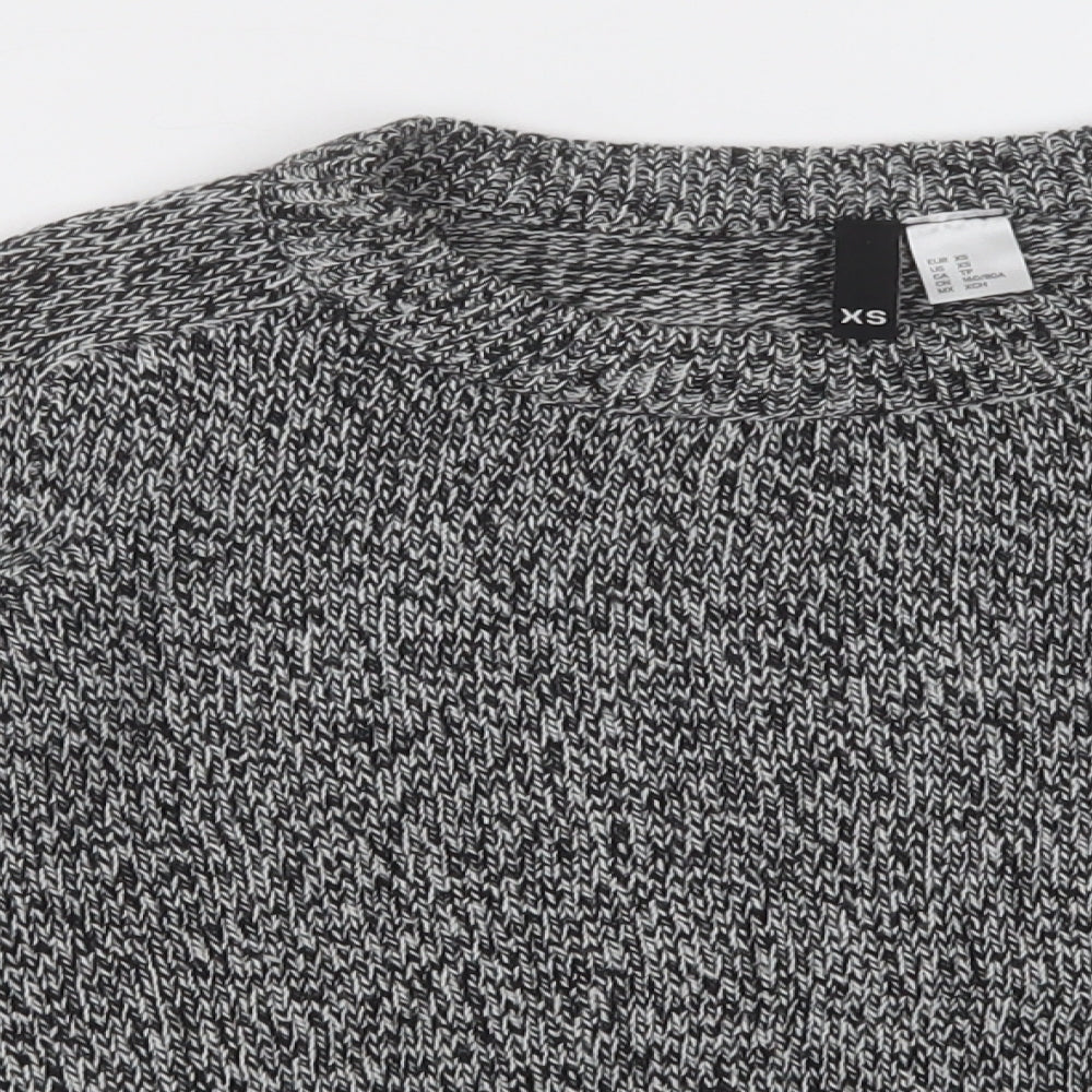 Womens UK Size XS H&M Grey Pullover Jumper