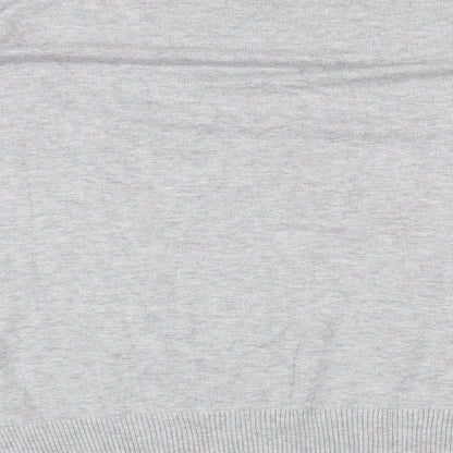 F&F Womens Grey Mock Neck  Viscose Pullover Jumper Size 18