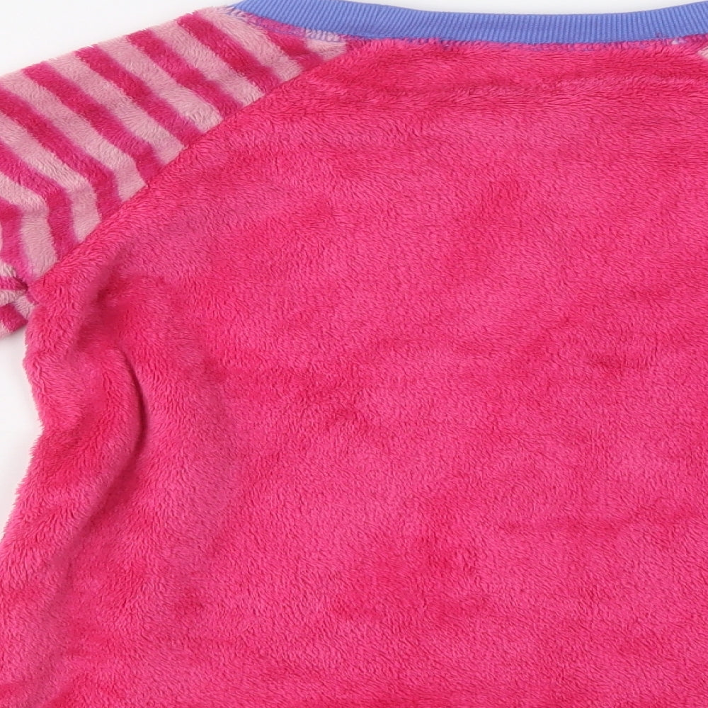 Dunnes Stores Girls Pink  Polyester Top Pyjama Top Size 7-8 Years   - Meow