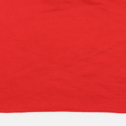 Primark Womens Red Round Neck  Cotton Pullover Jumper Size L   - Break the Rules