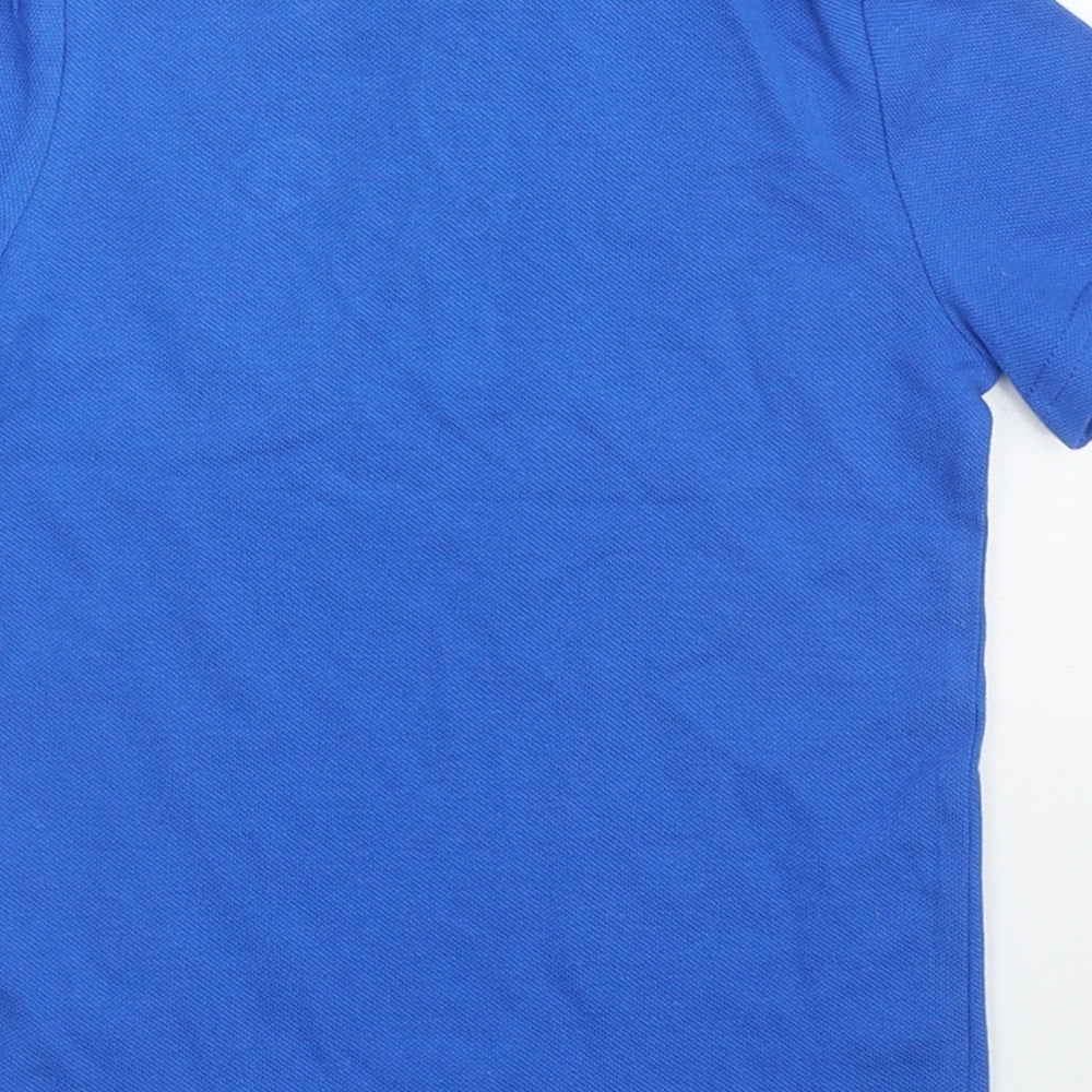 F&F Boys Blue  Cotton Basic Polo Size 12-18 Months Collared Pullover