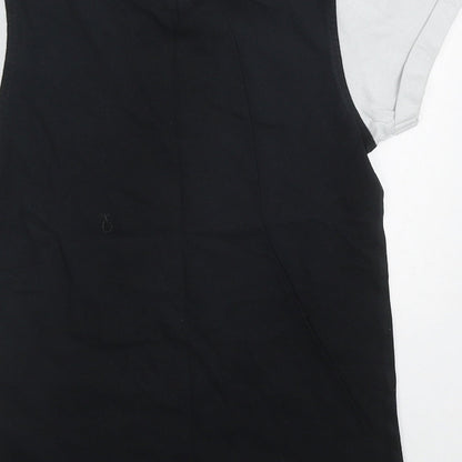George Boys Black  Cotton Basic T-Shirt Size 6-7 Years Crew Neck Pullover - San Francisco
