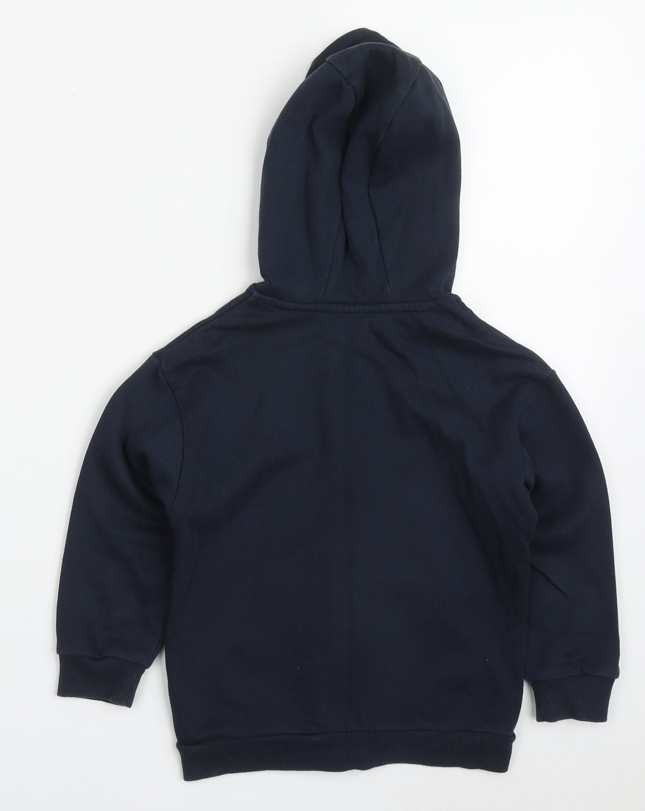 Dunnes Boys Blue  Cotton Full Zip Hoodie Size 5-6 Years  Zip