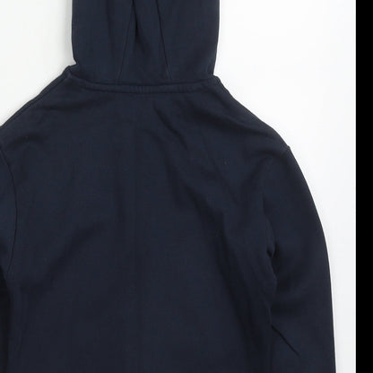 Dunnes Boys Blue  Cotton Full Zip Hoodie Size 5-6 Years  Zip