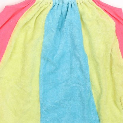 Marks and Spencer Girls Multicoloured Striped Cotton A-Line  Size 12-18 Months  Round Neck Pullover