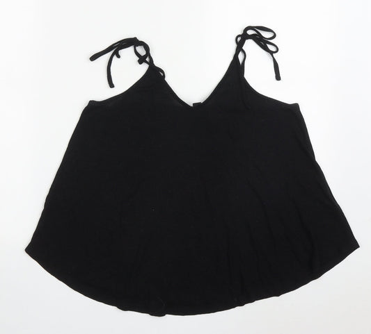Womens UK Size 8 New Look Black Basic Tank