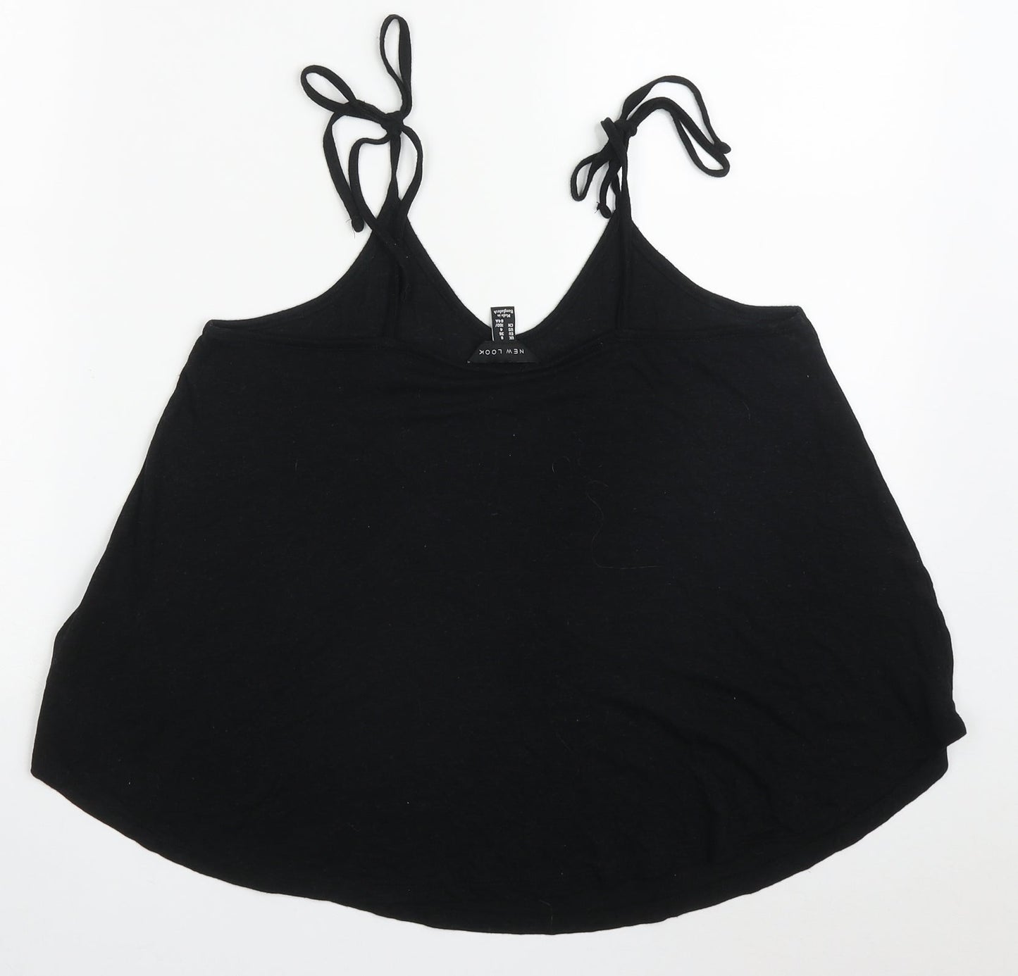 Womens UK Size 8 New Look Black Basic Tank