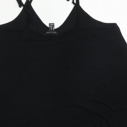 Womens UK Size 8 New Look Black Basic Tank