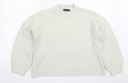 Womens UK Size M Marks and Spencer Beige Pullover Jumper