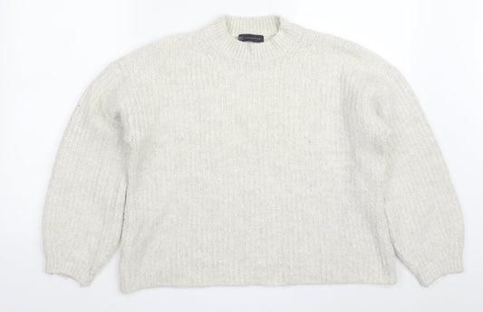 Womens UK Size M Marks and Spencer Beige Pullover Jumper