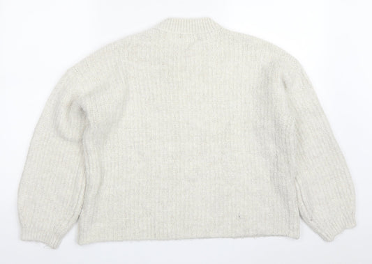 Womens UK Size M Marks and Spencer Beige Pullover Jumper