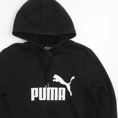 PUMA Womens Black  Cotton Pullover Hoodie Size 14  Pullover