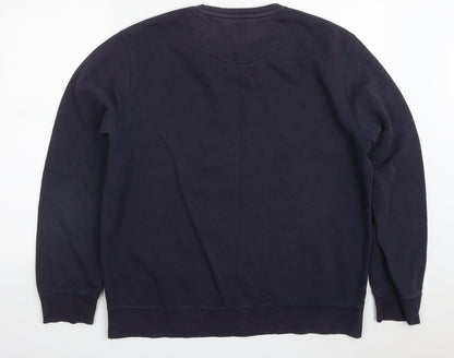 Mens UK Size 2XL Matalan Blue Pullover Sweatshirt