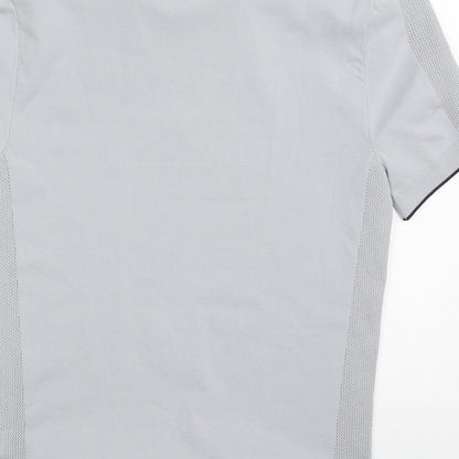 River Island Mens Grey  Polyester  Polo Size M Collared Pullover