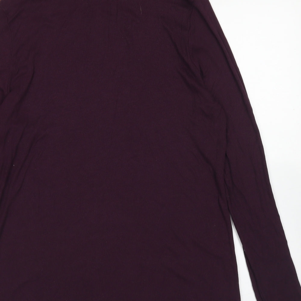 F&F Womens Purple  Viscose Basic T-Shirt Size 22 High Neck