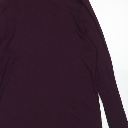 F&F Womens Purple  Viscose Basic T-Shirt Size 22 High Neck